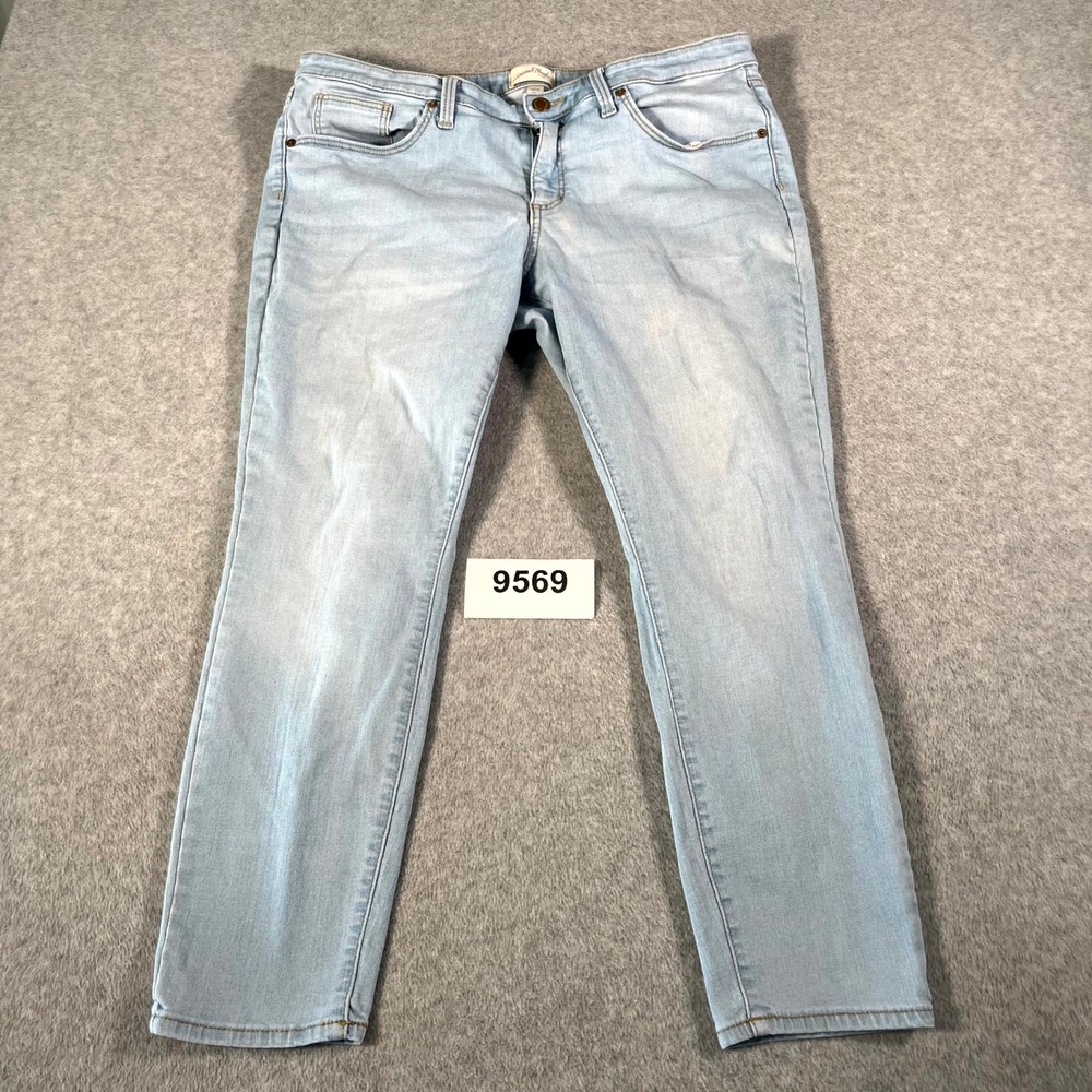 Universal Thread Mid Rise Skinny Jeans Womens 16/33S Blue Light Wash Denim